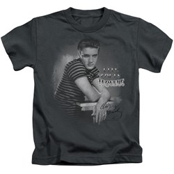 Elvis - Trouble Little Boys T-Shirt In Charcoal