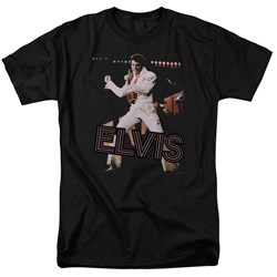 Elvis - Hit The Lights Adult T-Shirt In Black