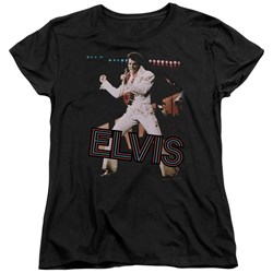Elvis - Hit The Lights Womens T-Shirt In Black