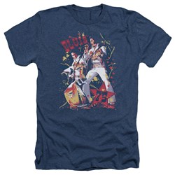 Elvis Presley - Mens Eagle Elvis Heather T-Shirt