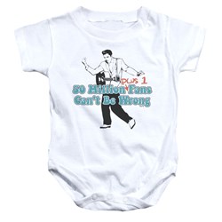 Elvis - 50 Million Fans Plus 1 Infant T-Shirt In White