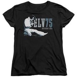 Elvis - Elv 75 Logo Womens T-Shirt In Black