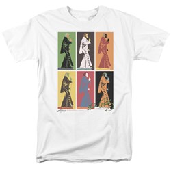 Elvis - Retro Boxes Adult T-Shirt In White