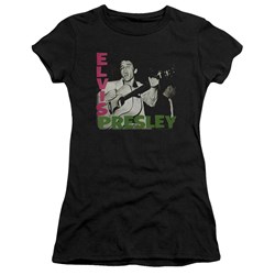 Elvis - Elvis Presley Album Juniors T-Shirt In Black