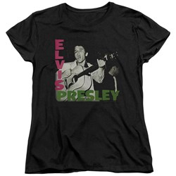 Elvis - Elvis Presley Album Womens T-Shirt In Black