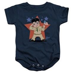 Elvis - Lil' G.I. Infant T-Shirt In Navy