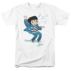 Elvis - Lil' Jailbird Adult T-Shirt In White