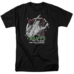 Elvis - Still Rockin' Adult T-Shirt In Black