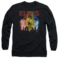 Elvis - Mens Vegas Remembered Long Sleeve T-Shirt