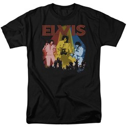 Elvis - Vegas Remembered Adult T-Shirt In Black