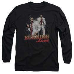 Elvis - Mens Burning Love Longsleeve T-Shirt