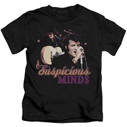 Elvis - Suspicious Minds Little Boys T-Shirt In Black