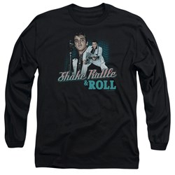 Elvis Presley - Mens Shake Rattle & Roll Long Sleeve T-Shirt