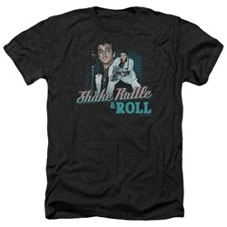 Elvis - Mens Shake Rattle & Roll Heather T-Shirt