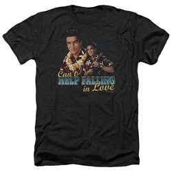 Elvis - Mens Can'T Help Falling Heather T-Shirt