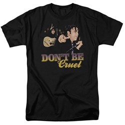 Elvis - Don't Be Cruel Adult T-Shirt In Black