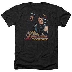 Elvis - Mens Are You Lonesome Heather T-Shirt