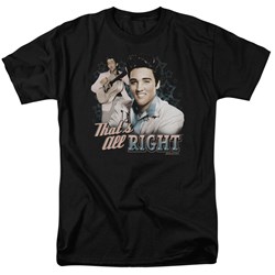 Elvis - That's All Right Adult T-Shirt In Black