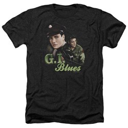 Elvis - Mens G I Blues Heather T-Shirt
