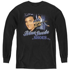 Elvis Presley - Youth Blue Suede Shoes Long Sleeve T-Shirt