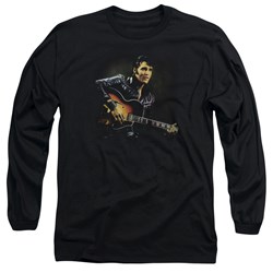 Elvis Presley - Mens 1968 Long Sleeve Shirt In Black