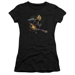 Elvis - 1968 Juniors T-Shirt In Black