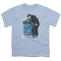 Elvis Presley - Big Boys 35Th Anniversary 3 T-Shirt In Light Blue