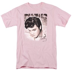 Elvis Presley - Mens Star Light T-Shirt In Pink