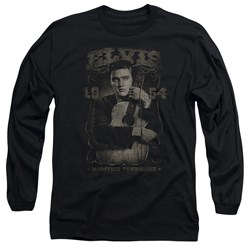 Elvis Presley - Mens 1954 Long Sleeve Shirt In Black