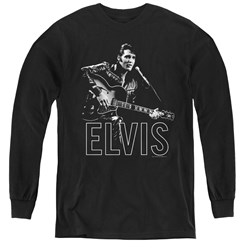 Elvis Presley - Youth Guitar In Hand Long Sleeve T-Shirt