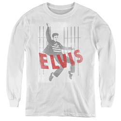 Elvis Presley - Youth Iconic Pose Long Sleeve T-Shirt