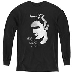 Elvis Presley - Youth Simple Face Long Sleeve T-Shirt