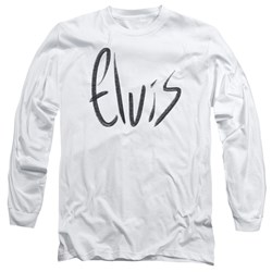Elvis Presley - Mens Sketchy Name Long Sleeve T-Shirt