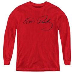 Elvis Presley - Youth Signature Sketch Long Sleeve T-Shirt