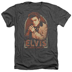 Elvis Presley - Mens Stripes Heather T-Shirt