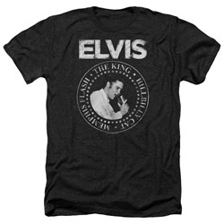 Elvis Presley - Mens Rock King Heather T-Shirt