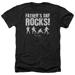 Elvis Presley - Mens Fathers Day Rocks Heather T-Shirt