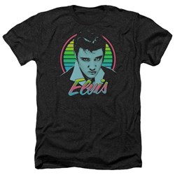 Elvis Presley - Mens Neon King Heather T-Shirt