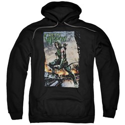 Justice League - Mens Fire And Rain Pullover Hoodie