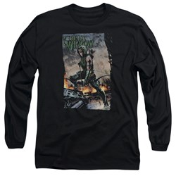 Justice League - Mens Fire And Rain Long Sleeve T-Shirt