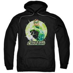 Justice League - Mens Green Static Pullover Hoodie