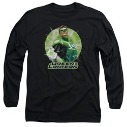 Justice League - Mens Green Static Long Sleeve T-Shirt