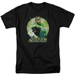 Justice League - Mens Green Static T-Shirt