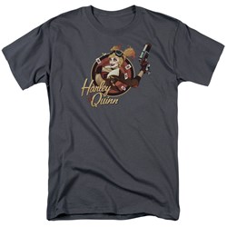 Justice League - Mens Harley Bomber T-Shirt