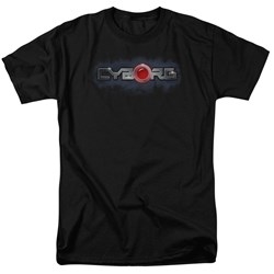 Justice League - Mens Cyborg Title T-Shirt