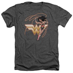 Justice League - Mens Glowing Lasso Heather T-Shirt