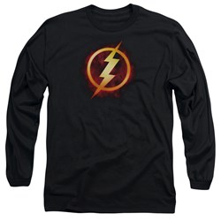 Justice League - Mens Flash Title Long Sleeve T-Shirt