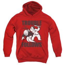 Monopoly - Youth Trouble Follows Pullover Hoodie