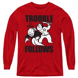 Monopoly - Youth Trouble Follows Long Sleeve T-Shirt