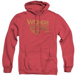 Wonder Woman - Mens Wonder Woman 75Th Anniversary Gold Logo Hoodie